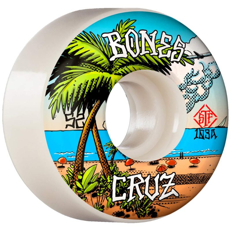 Bones Cruz Buena Vida v2 locks 53mm 103a white