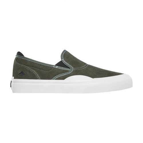 Emerica WinoSlipOn OliveWhite Side 1800x1800 434e85a6 ff13 4d5c 97c5 ae85807c80d6