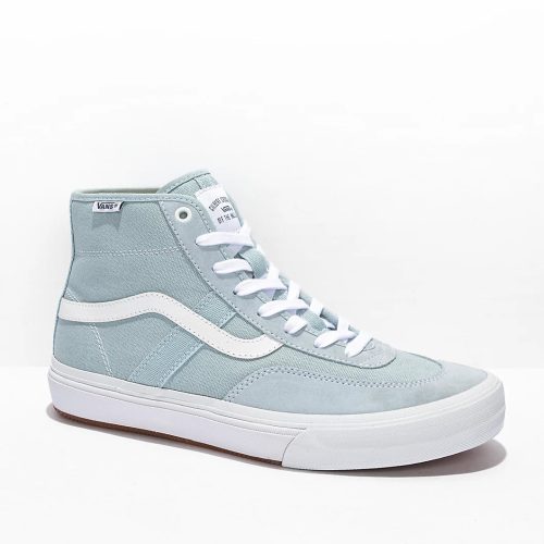 Vans Crockett High Winter Sky White Skate Shoes 351736 front US