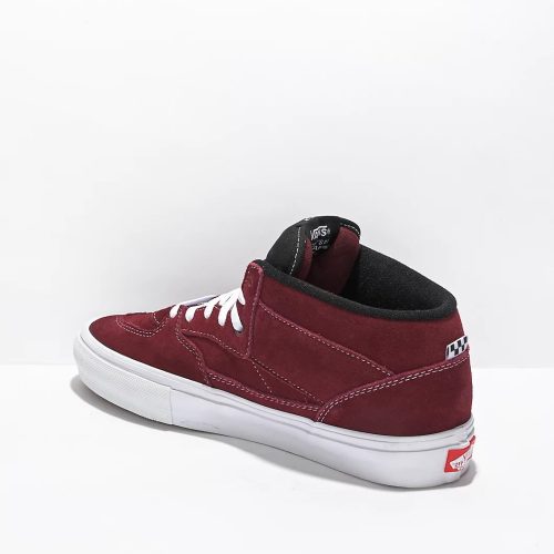 Vans Skate Half Cab Port Royale Maroon Skate Shoes 356226 back US