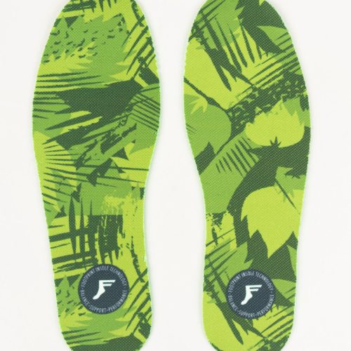 footprint insoles einlegesohlen king foam flat 3mm low green camo vorderansicht 0249074