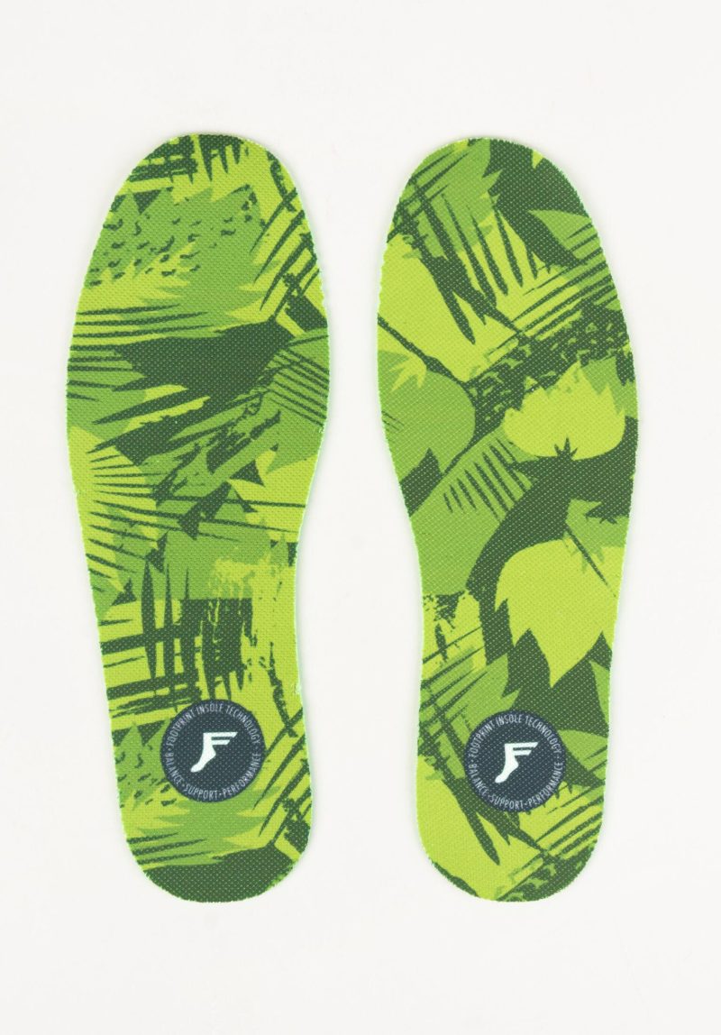 footprint insoles einlegesohlen king foam flat 3mm low green camo vorderansicht 0249074