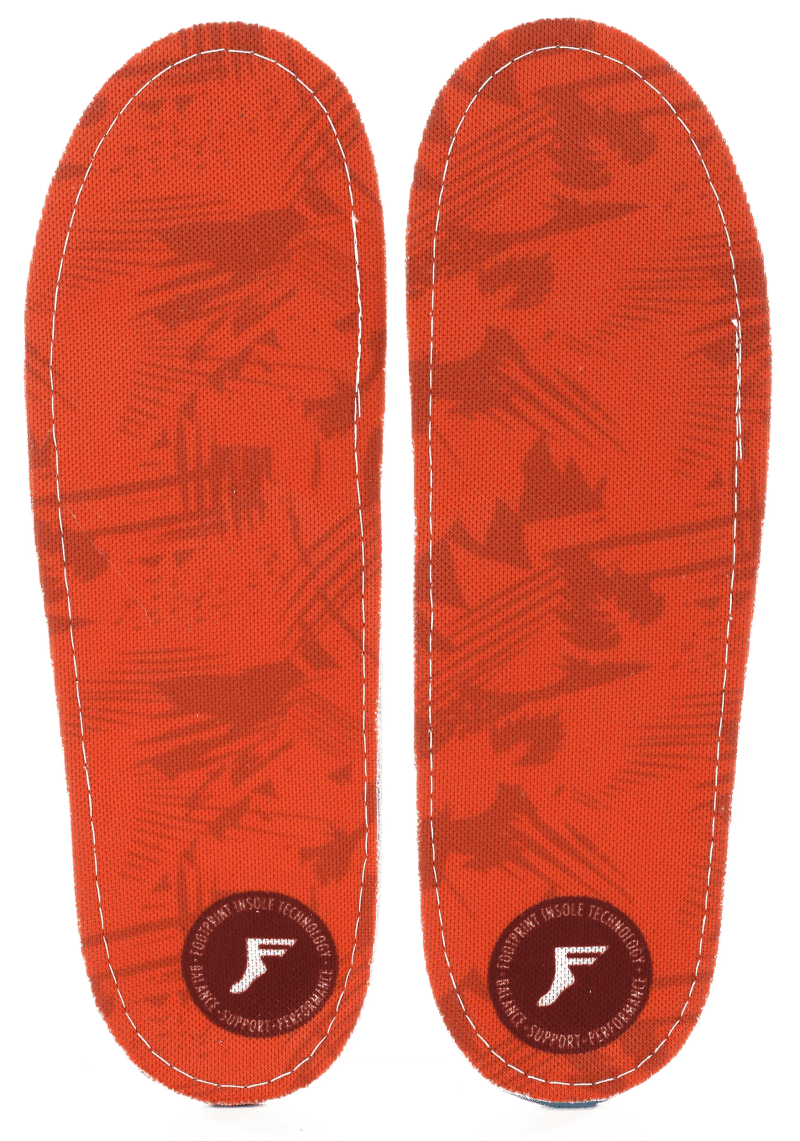 footprint kingfoam orthotics insoles orange camo