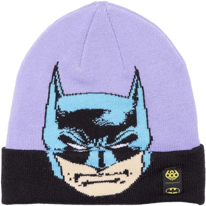 fw23 686 batmanknitbeanie purple