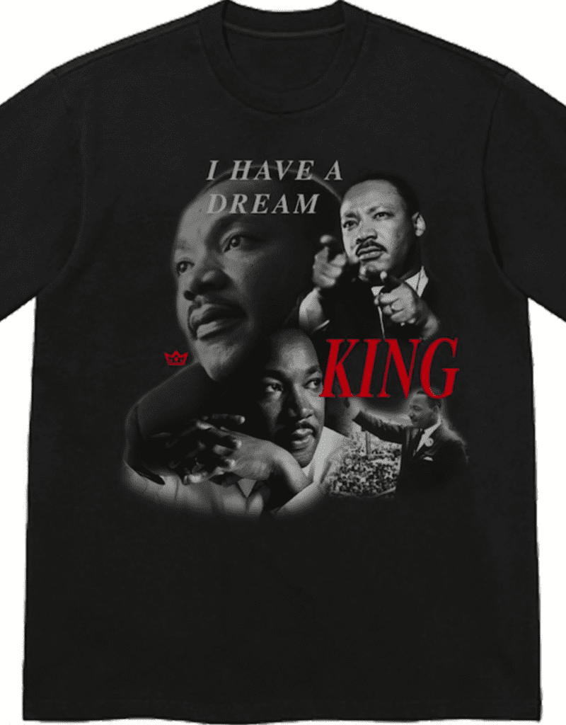 king skateboards king skateboards mlk dream tee bl