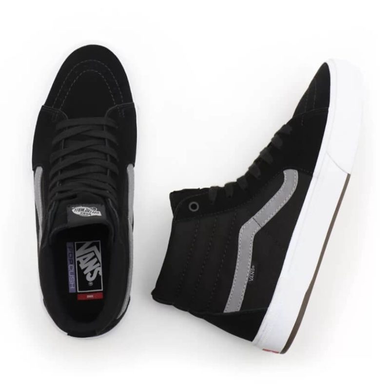 vans shoes bmx sk8 hi black gray white VN0A5JIQ9BG 2